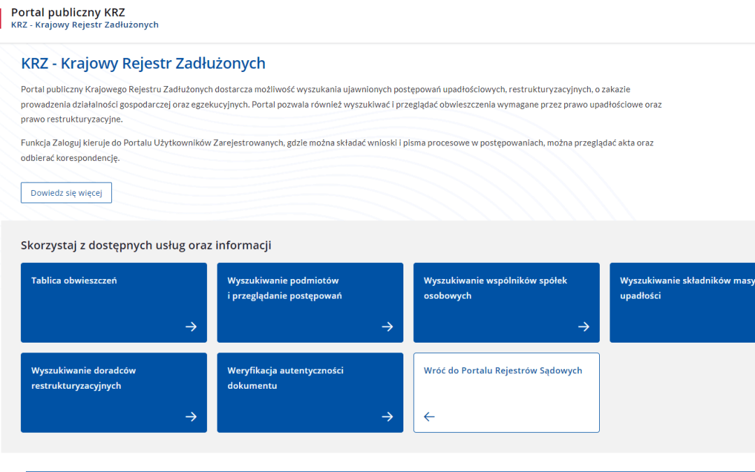 Krajowy Rejestr Zadłużonych – co to takiego?